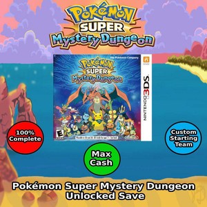 Details About Unlocked Pokemon Super Mystery Dungeon Max Cash Stats 3ds
