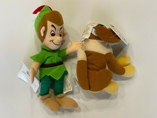 PETER PAN NANA 8'' PETER PAN 9'' PLUSH TOY EXCLUSIVE THE DISNEY STORE