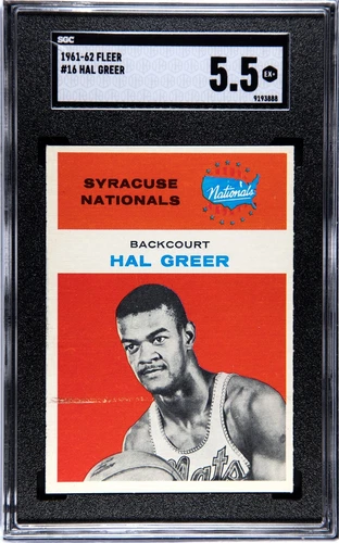 1961 Fleer Hal Greer #16 SGC 5.5