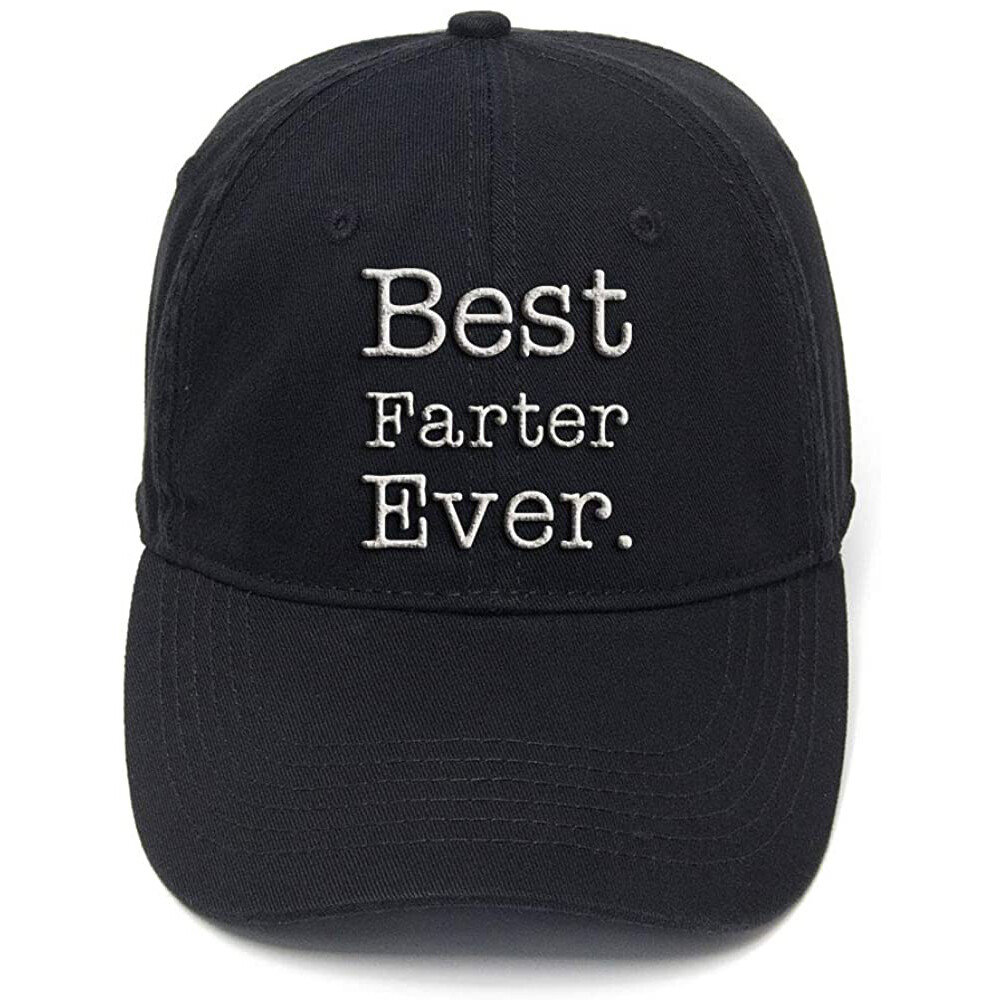 Baseball Cap for Dad Best Farter Ever Father Gift Washed Cotton  Baseball Hat