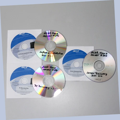 Installations CD DVD Arbeitskopien NAS ASER ASPIRE easystore H340