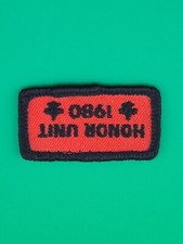 Honor Unit 1980 Award Patch Quality Unit Gauze Back BSA Boy Scouts America