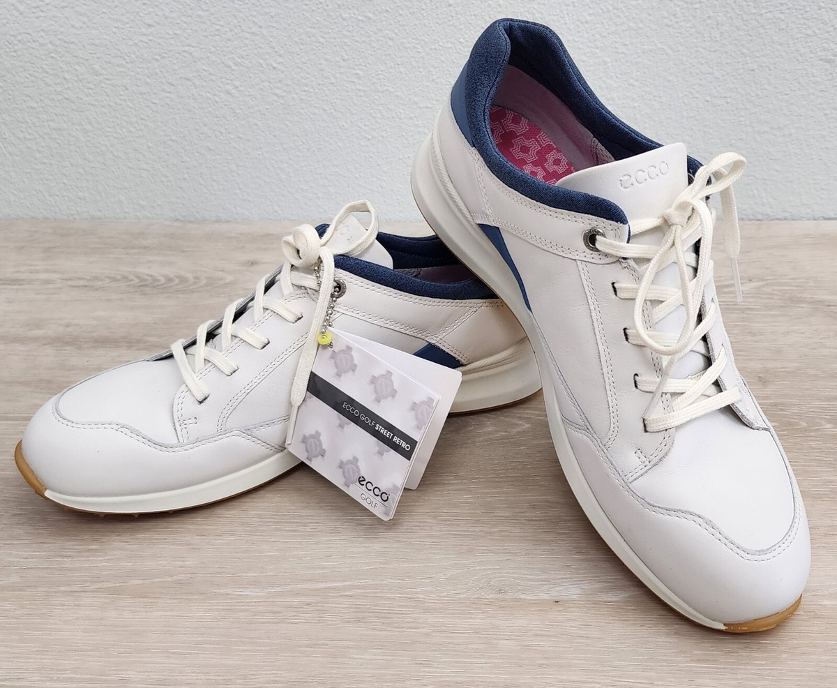 激安単価で Golf Women ECCO Street Leather White 40 Width Extra Retro 25.0cm以上