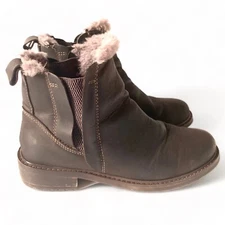 EMU Australia Pioneer Chelsea Boot Waterproof Leather & Merino Fur Lined Sz 9