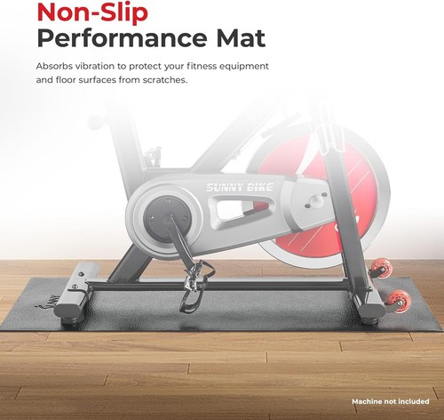 Non-Slip Home Gym Mat – Workout Floor Protection Foam Pad for Treadmill, Yoga - Picture 8 of 9