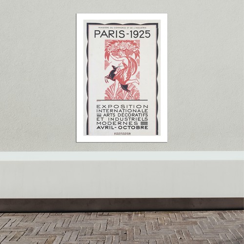 The 1925 Parigi Esposizione Poster Arte Murale Stampa - Picture 11 of 12