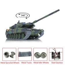 US Stock Henglong 1/16 7.0 Metal German Leopard2A6 RTR IR RC Tank 3889 BB Shoot