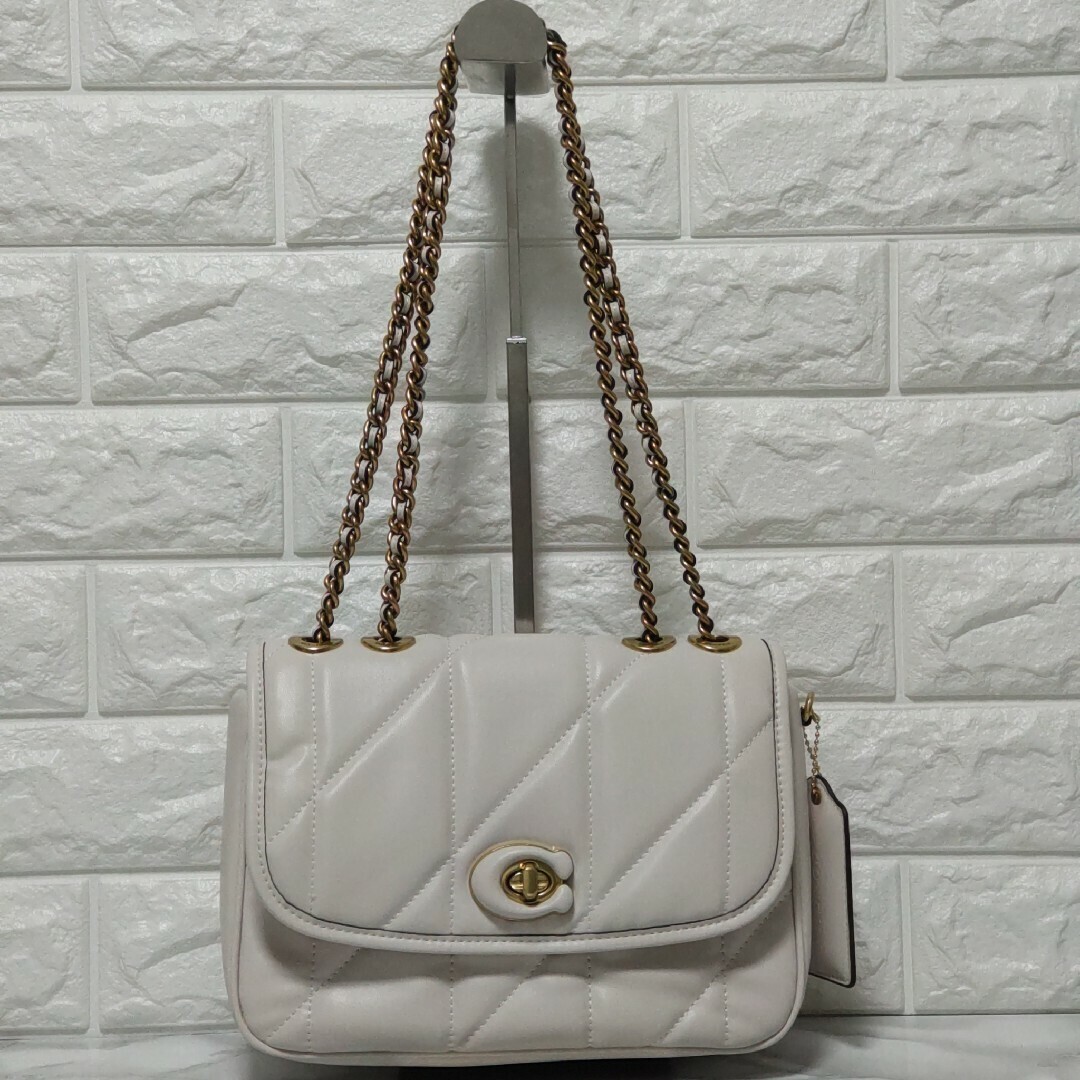 Coach Madison Pillow Shoulder Bag in Chalk - Women's Stylish Handbag C8560