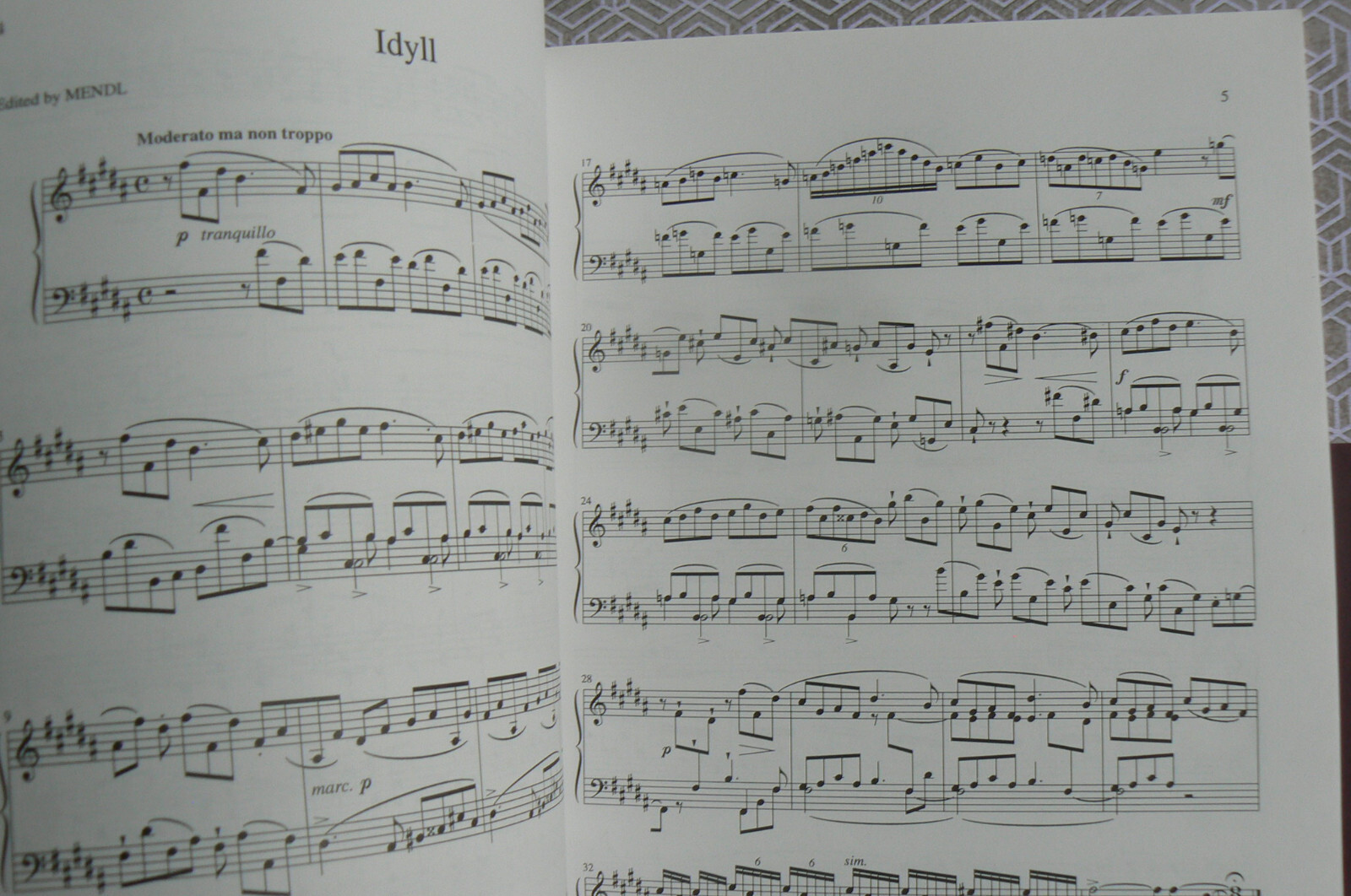 HLH Music - Tastiera Classica P 105, Smetana, a cura di Mendl, 8 pz. Op.4-5 foto 5