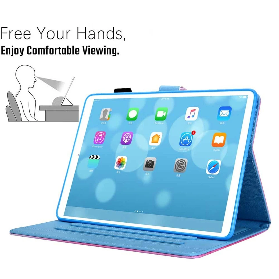 Para iPad 9º 8º 7º 6º 5º Gen/Mini/Aire Magnético Abatible Cuero Soporte Estuche Cubierta Foto 3 de 4