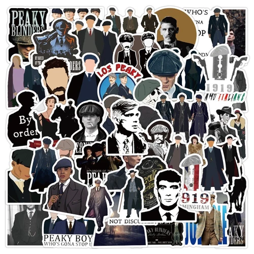 50pcs Peaky Blinders Crime TV Show Series Tommy Shelby Elite Gangster Stickers