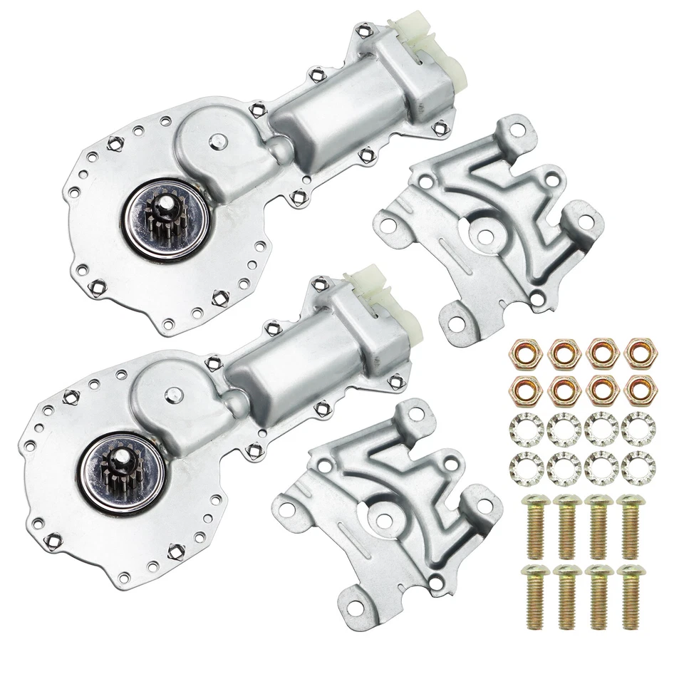 Juego de 2 pares de motores elevadores de ventana eléctrica para puerta de 12 dientes para camioneta Chevy GMC Pontiac Foto 2 de 4