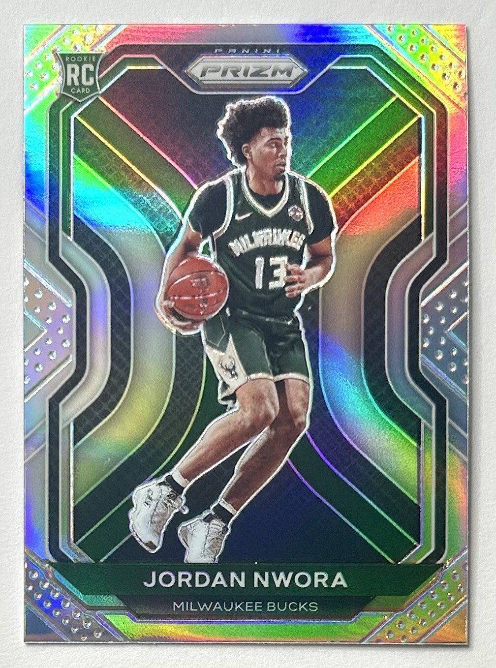 2020-21 Prizm Jordan Nwora Silver Holo Prizm Refractor Rookie SP RC #273 Pacers