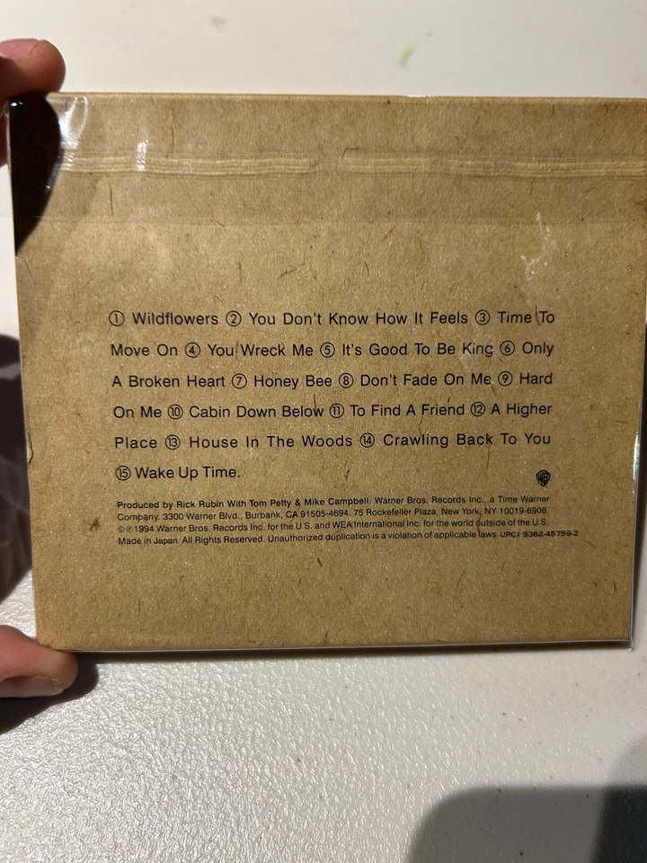 Tom Petty – Wildflowers (CD, US, 1994, Warner Bros) WPCR-6 JAPAN EDITION RARE - Image 3 of 3