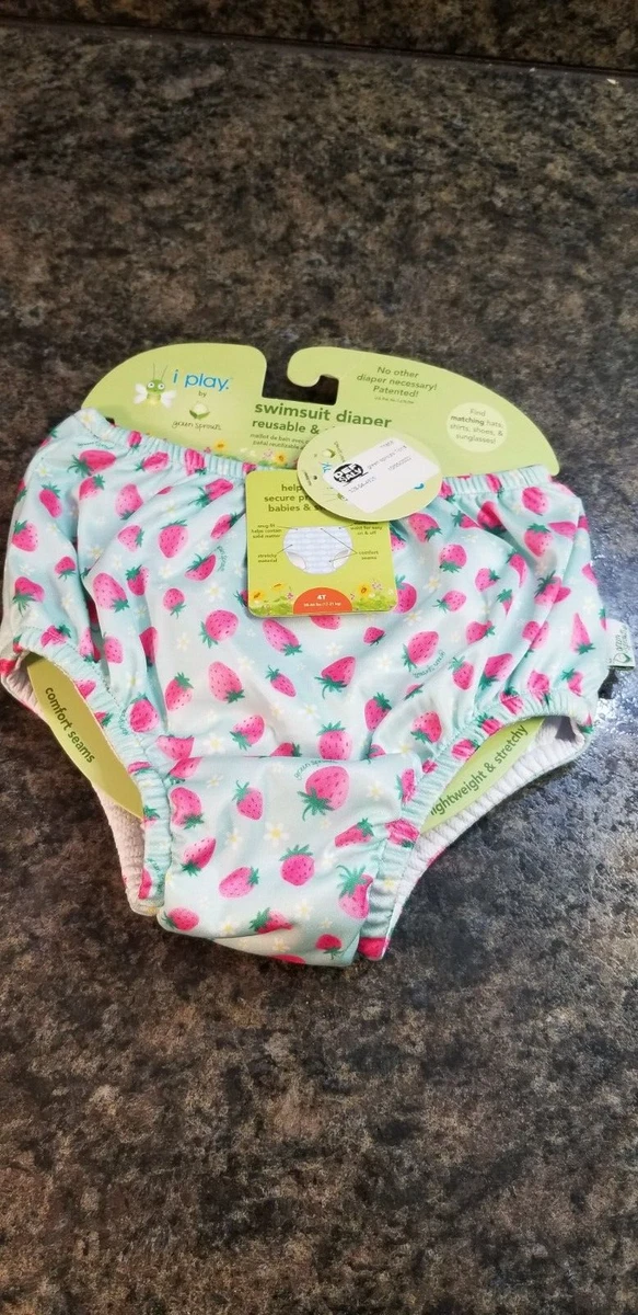 iPlay by Green Sprouts Swimsuit Diaper Size 4T Strawberries NWT eBay
