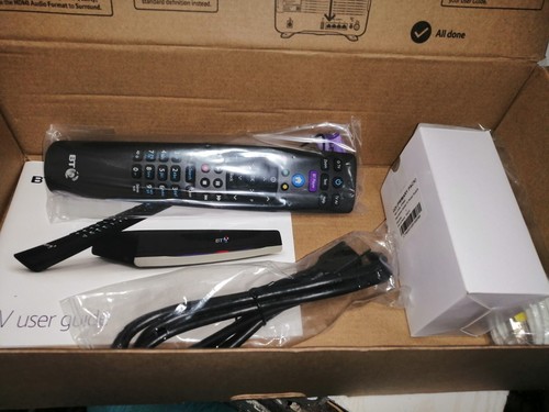 BT Youview Box DTR-T2100 500gb Freeview con telecomando e alimentatore nuovo