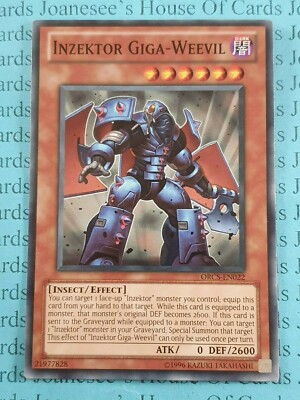 Inzektor Giga-Weevil ORCS-EN022 Common Yu-Gi-Oh Card (U) New