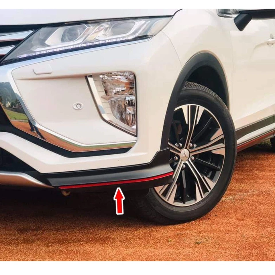 Unpainted For Mitsubishi Eclipse Cross 5DR Front Side Bumper Lip Splitter 2019 Foto 2 de 4