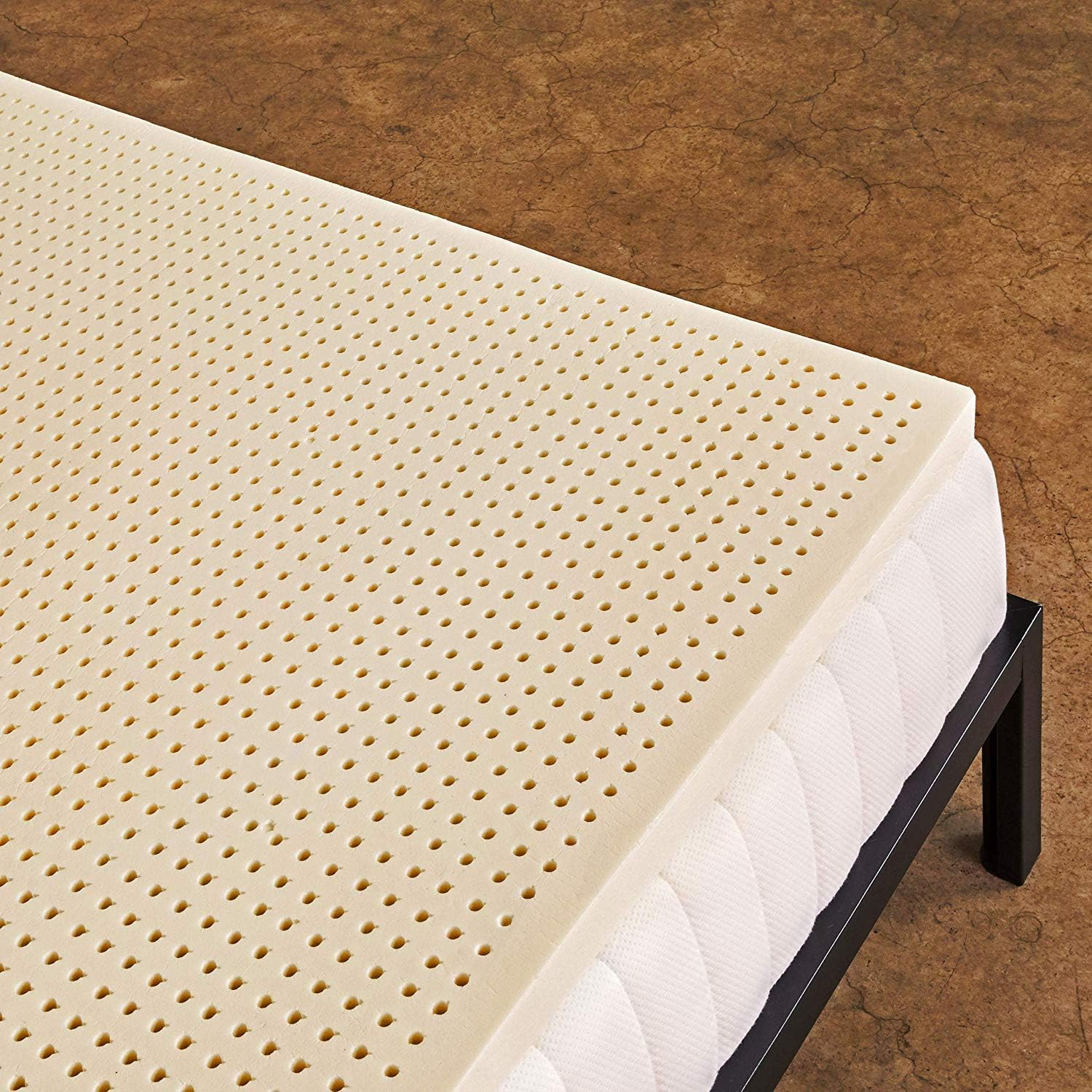Pure Green Natural Latex Mattress Topper - Medium Firmness - 2 Inch - Cal King S