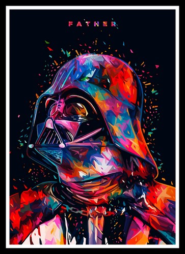 Star Wars Darth Vader Father Art Movie Poster Print & Unframed Canvas Prints - Picture 1 of 2