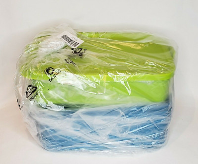 Tupperware Click To Go Modular Lunch Set Lime Green Container is 3 3/4 Cup / 900