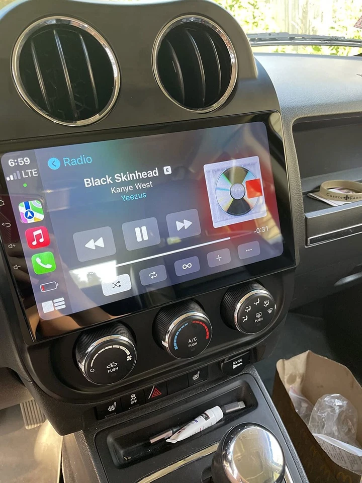 Apple Carplay Car Stereo Radio GPS Android 13 For Jeep Patriot Compass 2009-2016 Foto 2 de 4