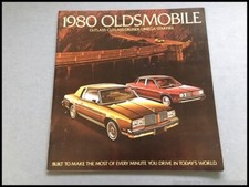 1980 Oldsmobile 26-page Car Sales Brochure Catalog Cutlass Supreme Omega Cruiser