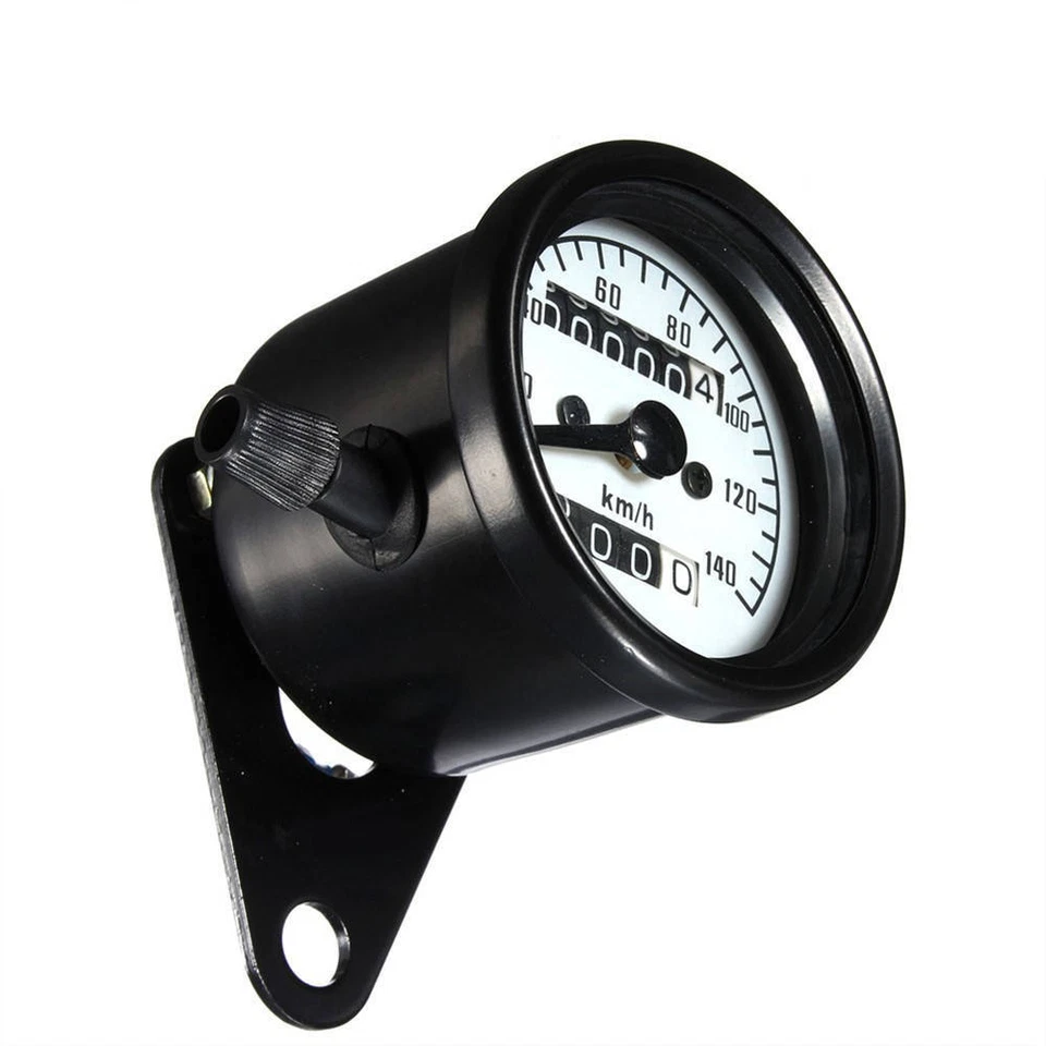 Universal Motorcycle Cruiser Dual Odometer Speedometer Gauge Signal Backlight AS - Image 4 of 4