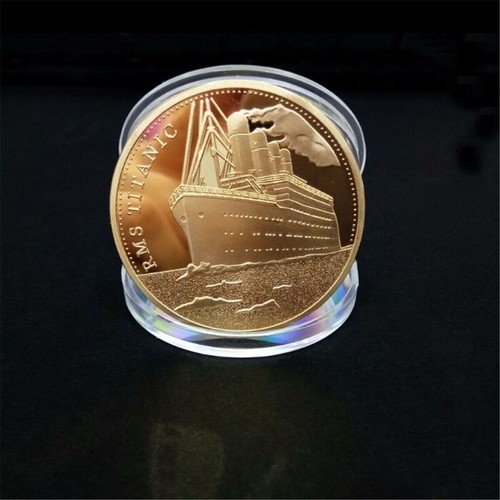 RMS Titanic Commemorative Coin The Voyage Sailing Map Souvenir Collection Gifts - Picture 4 of 5