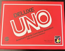 Deluxe UNO America s Family Card Game Sensation - 50th Anniversary Reissue - NEW