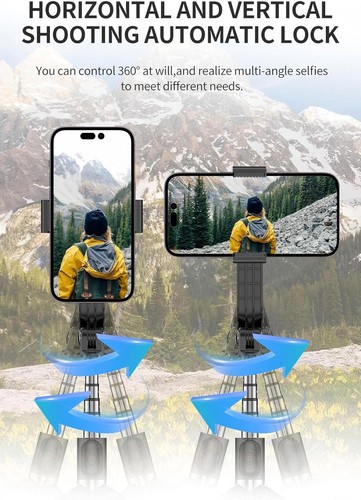 WEIIBDIE 1-Axis Smartphone Gimbal Stabilizer with Remote, Aluminum Extendable Se - Picture 6 of 9