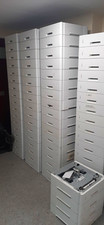 Grey Plastic 3-Drawer Multidrawer Filing Cabinet Document Storage Unit