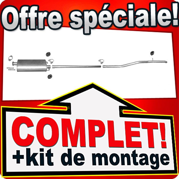 Ligne d'échappement pour Ford Transit 2.2 TDCi 2006 silencieux arrière sans FAP pour camionnette