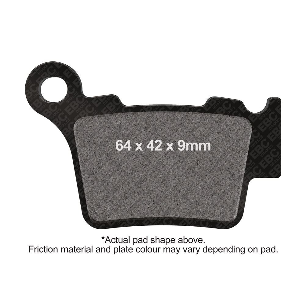 EBC MXS Sport Sintered Pad Rear Right for Sherco 250 SEF 4T 2013 - 2015