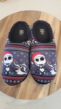 Nightmare Before Christmas Jack Skellington Holiday Slippers Mens Size 11/12