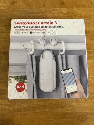 SwitchBot Curtain 3 W2400000 White Automatic Bluetooth Smart Curtain Opener