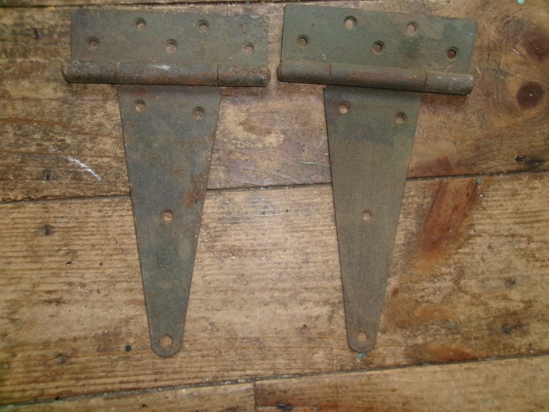 Antique Barn Door Strap Hinge Cast Iron Set Of 2