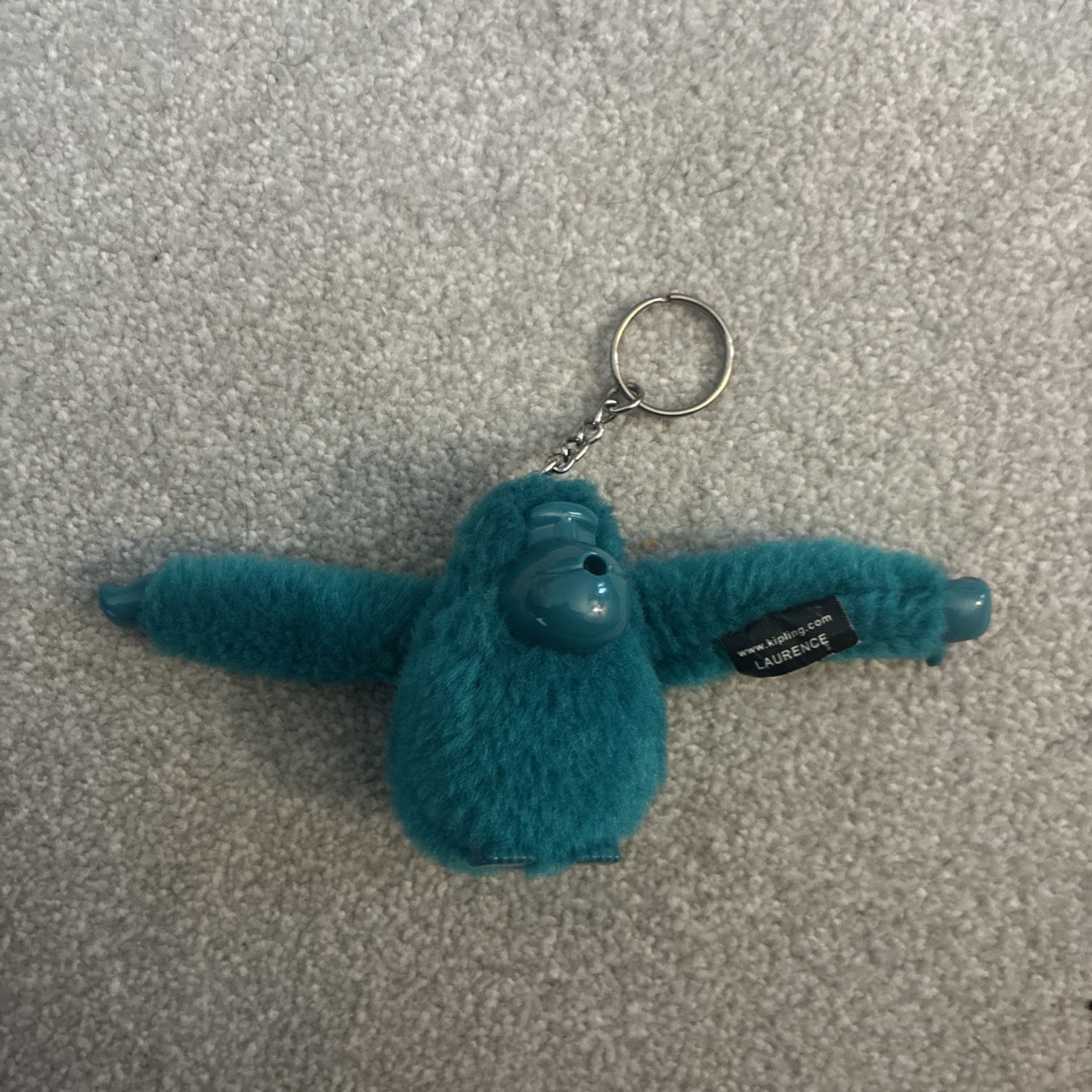 Kipling Monkey Keyring Lawrence Turquoise Plush B… - image 1