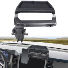 Dashboard Cell Phone Mount with Storage Tray For Ford Bronco 2021-2023 2/4 Doors