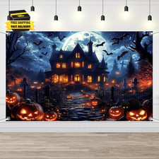 Halloween Photography Backdrop for Kids and Adults 70.8X43.3Inch, Scary Haunted