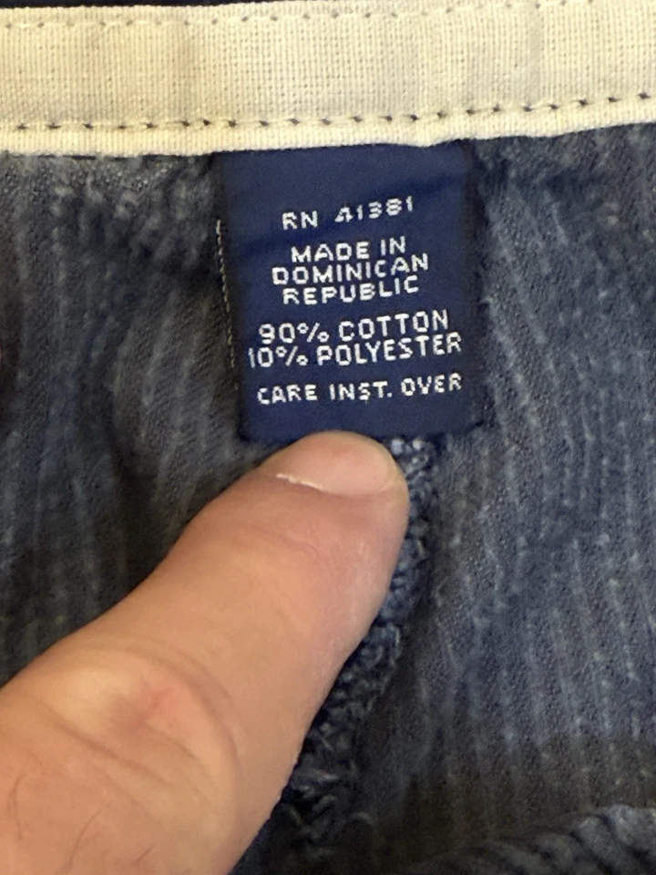 Pantalones de pana vintage años 90 Polo Ralph Lauren azul marino para hombre 32x27 holgados Foto 4 de 4