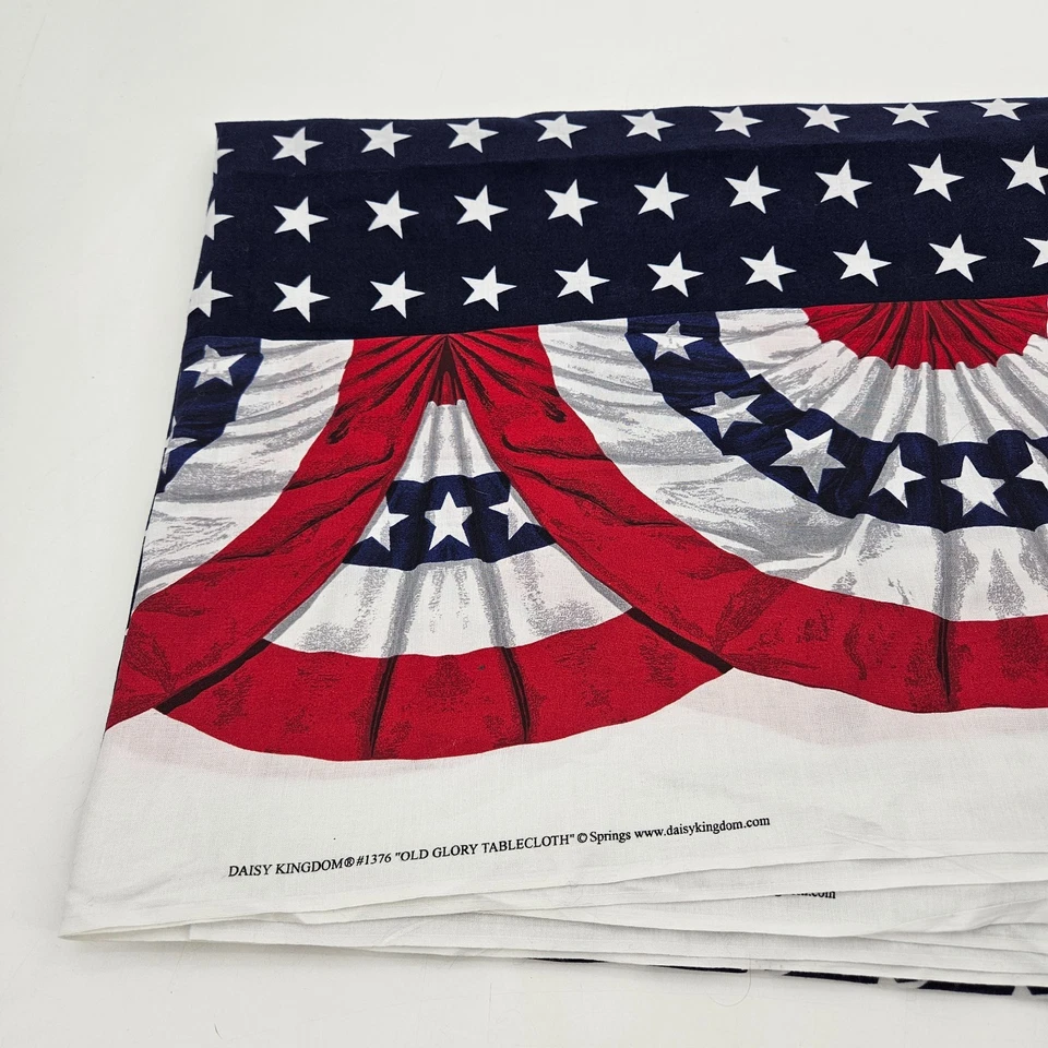 Toalha de mesa Daisy Kingdom #1376 Old Glory tecido bandeira dos EUA 2 jardas 100% algodão - Imagem 4 de 4