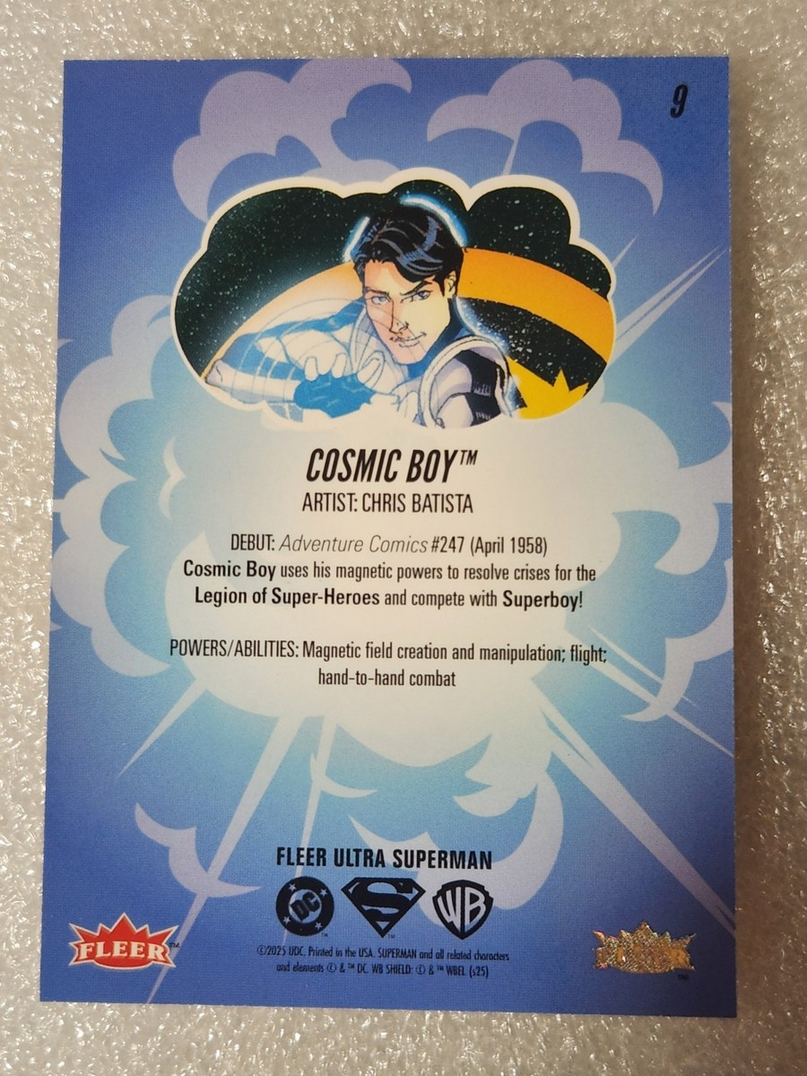 9 COSMIC BOY 2026 Fleer Ultra DC Superman LEGION of SUPER-HEROES