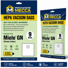 Vacuum Bags For Miele GN HEPA Cloth Vacuum Bags 9 Pack Allergy Filtration