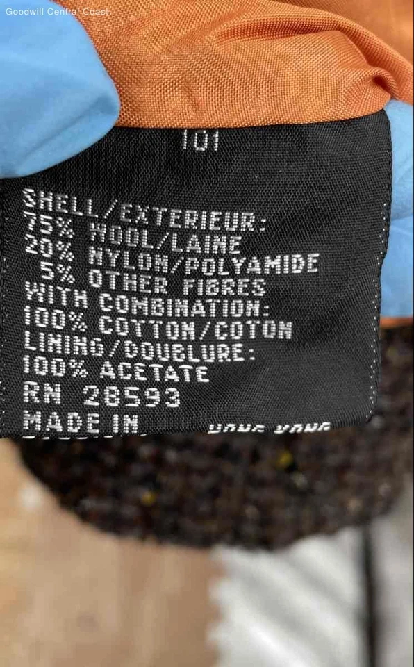 Europe Craft Men's Wool Coat - Size Large T - Image 4 of 4