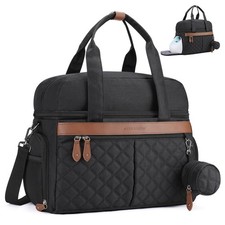 Breast Pump Bag, Diaper Bag Tote with 4 Cooler Pockets, Double-Layer Work Bag...