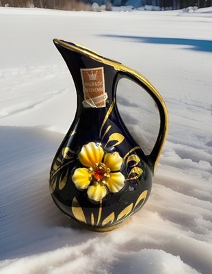 Halbach Geschenke Kleine Vase 12 cm Echt Kobalt Handgemacht
