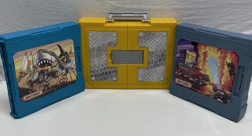 Vintage Matchbox Pop Up Fold N Go Play Sets Carry Along Lot Of 3 (2007)