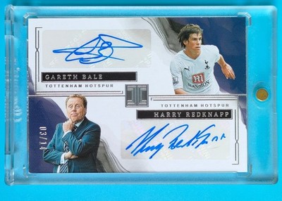 2022-23 Impeccable Tottenham Bale Redknapp DUAL Auto 3/14 Bale jersey numb