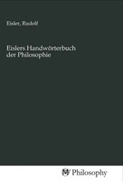 Rudolf Eisler | Eislers HandwöRterbuch Der Philosophie | Taschenbuch | Deutsch